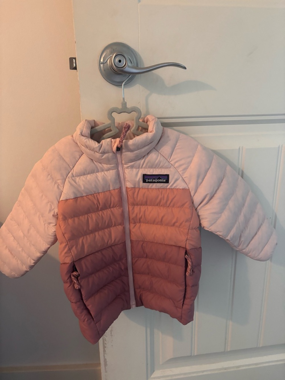 Patagonia Kids Ombre Pink Quilted Puffer Jacket